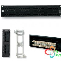 AMP Category 5e Patch Panel, Unshielded, 24-Port, 110Connect